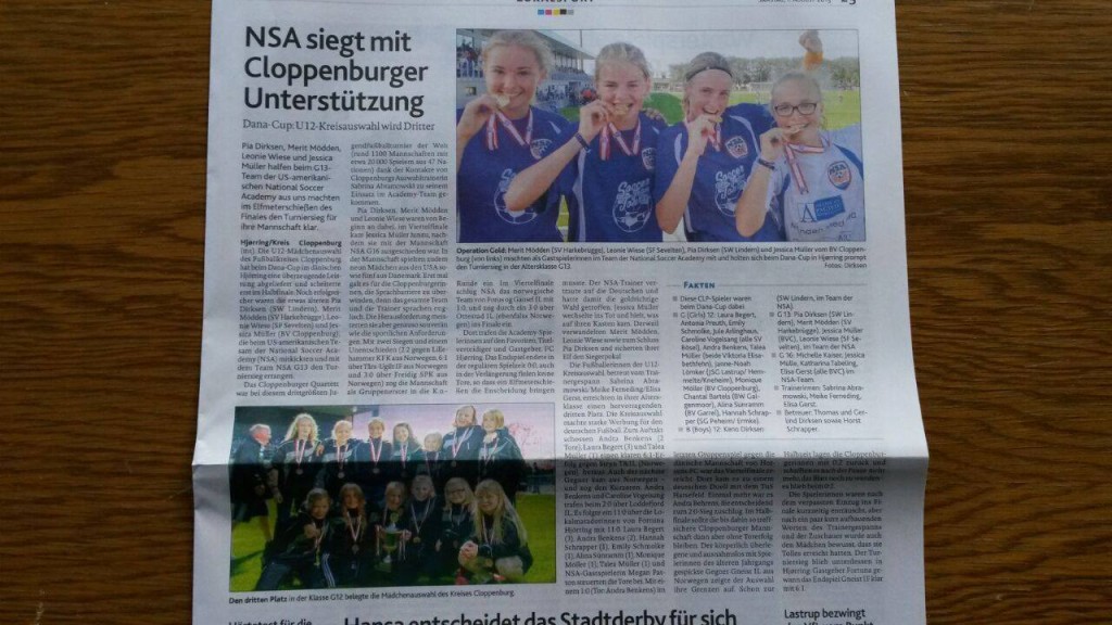 German Players in Cloppenburg Newspaper_2